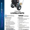 3,000 PSI @ 2.6 GPM PRESSURE WASHER WITH KOHLER ENGINE